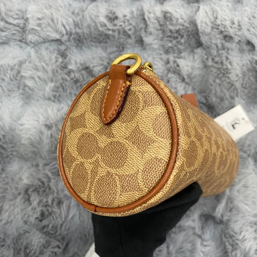 Coach 經典 SIGNATURE 老花圓桶包-4