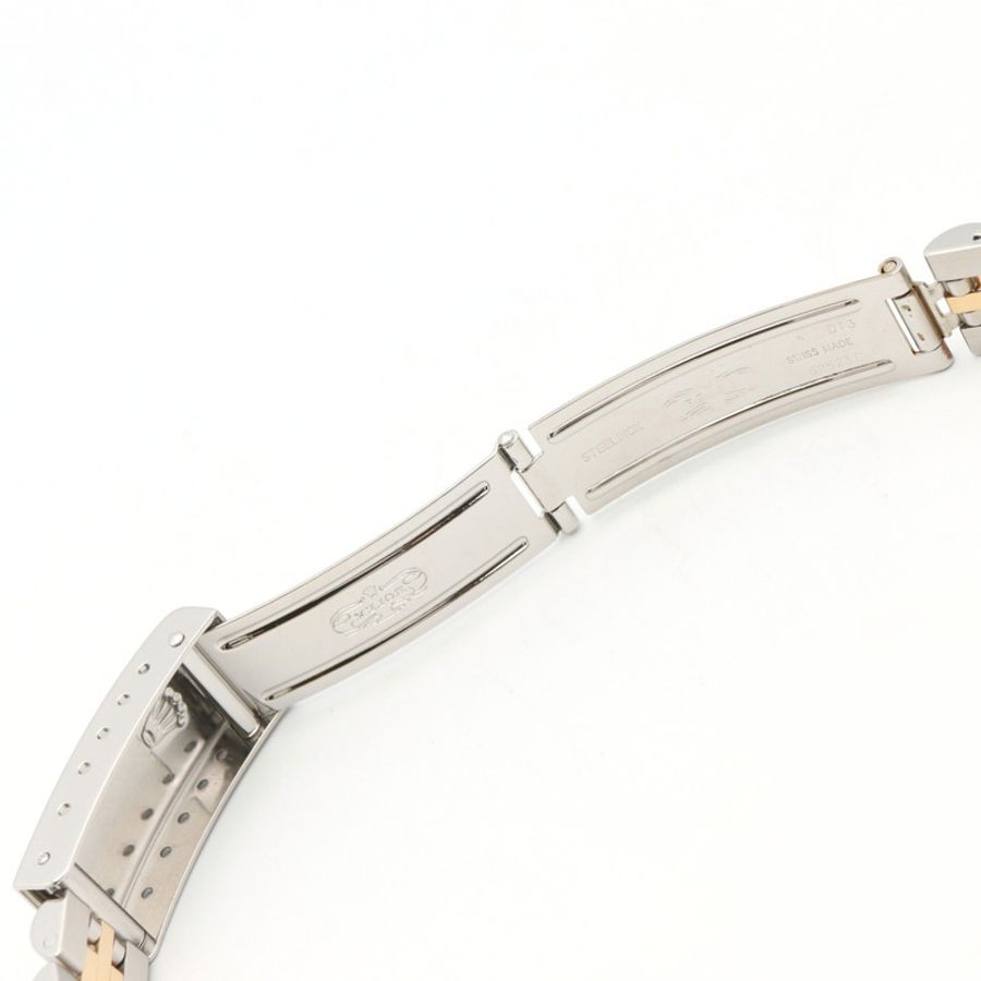 Rolex Datejust 10P 鑲鑽 K 字頭腕錶,18K(黃金)不鏽鋼錶殼,鑲鑽,女士款,香檳色金錶盤,全新 79173G-12