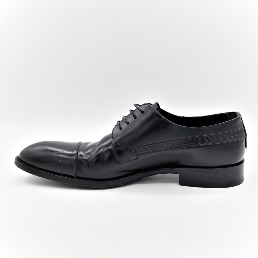 Louis Vuitton 路易威登 LV 黑色 牛皮 經典 尖頭 紳士鞋 皮鞋 男鞋 EU42.5-3