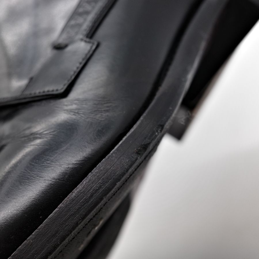 Louis Vuitton 路易威登 LV 黑色 牛皮 經典 尖頭 紳士鞋 皮鞋 男鞋 EU42.5-15