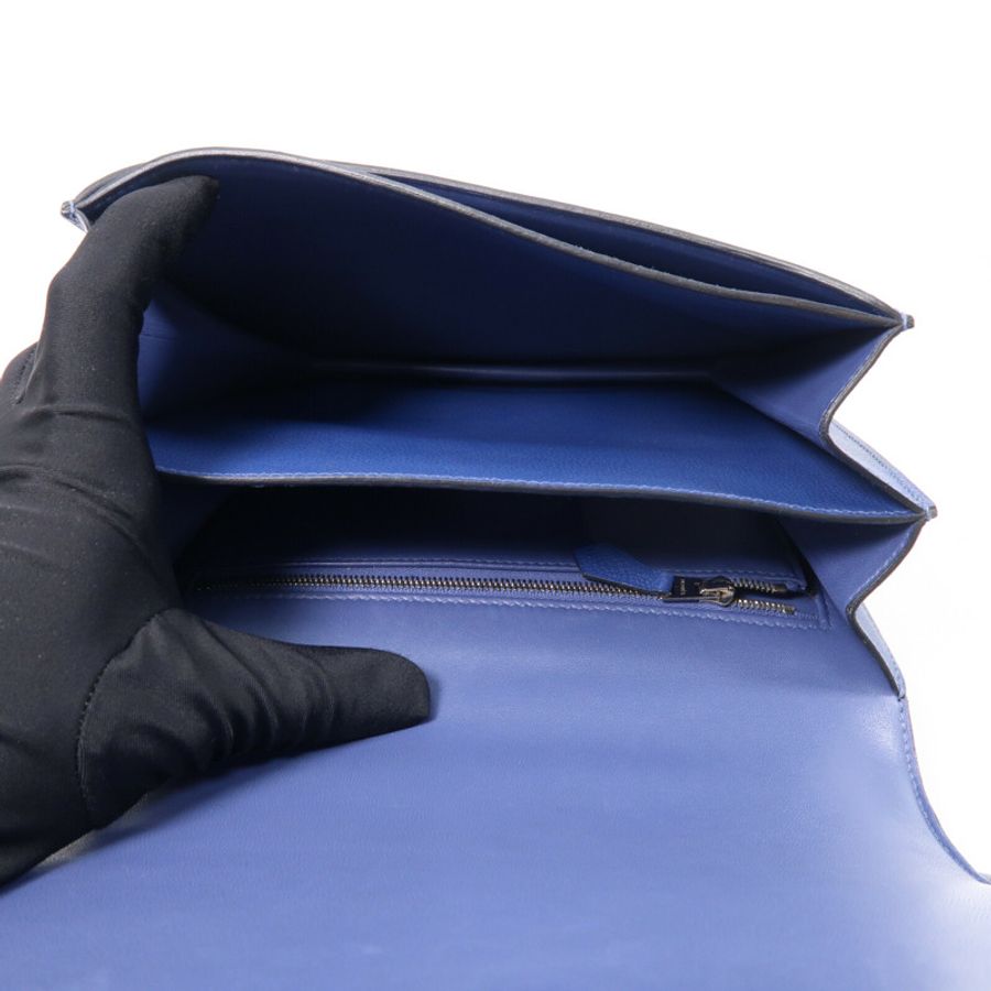 HERMES Evercolor皮革2002肩背袋Bleu Brighton-4