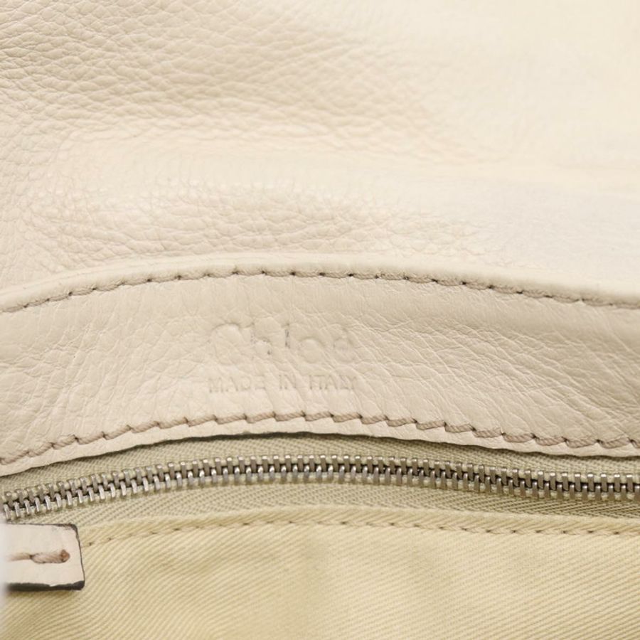 【日本直送】Chloe Paddington 單肩包 皮革 暢貨中心 白色 金色調 正品 BA15569V-22