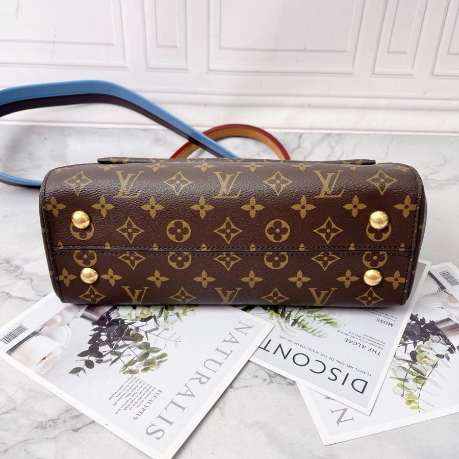 LV 老花CLUNY 中號 32*22*12 98新配件鑰匙掛 購證 塵袋-3