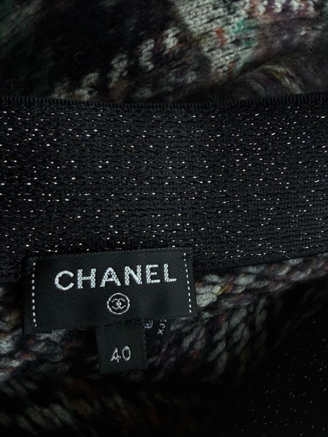 Chanel22A混色粗花呢半裙fr40~~-2