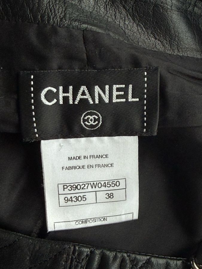Chanel高级手工坊系列羊皮短裙fr38~~-2