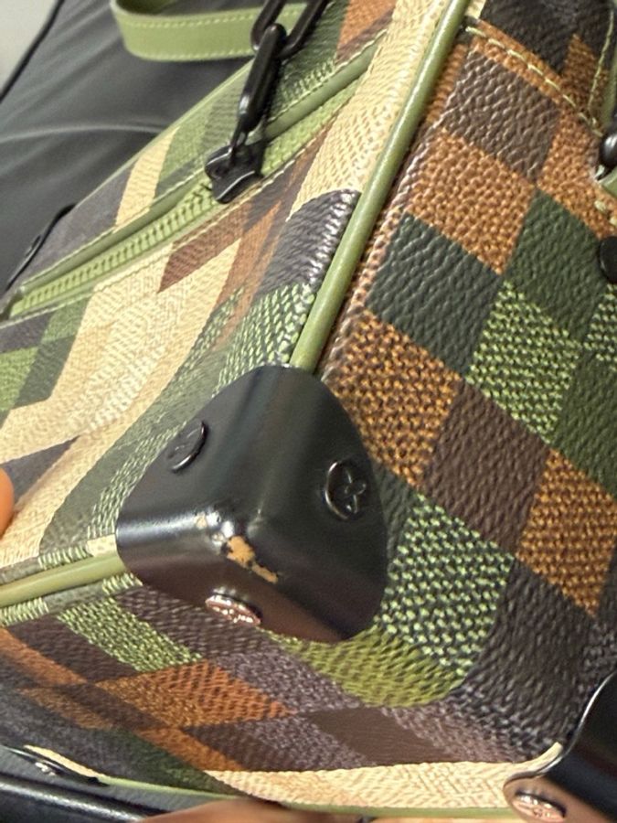 路易威登/Louis Vuitton Soft Trunk Damoflage 涂层帆布-4