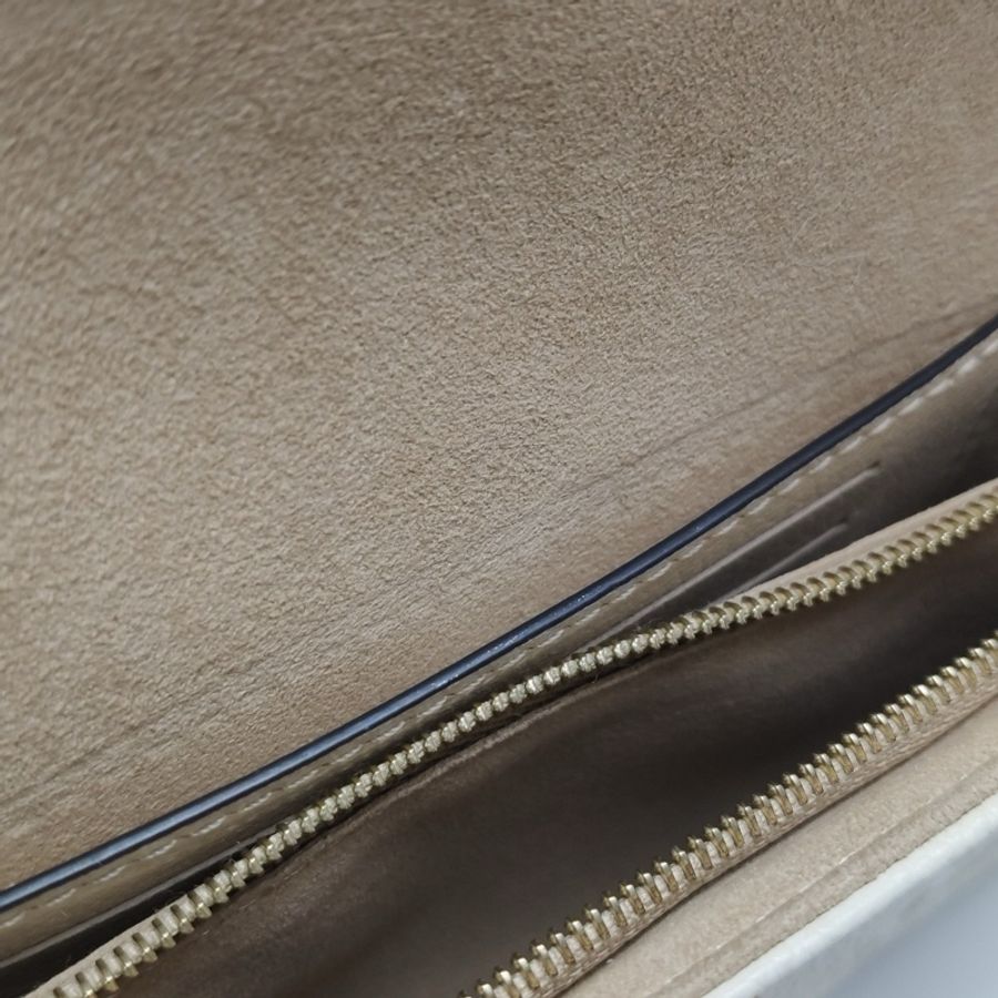 Louis Vuitton 路易威登 (LV) Ivy米色牛皮壓紋老花斜挎包單肩包-11