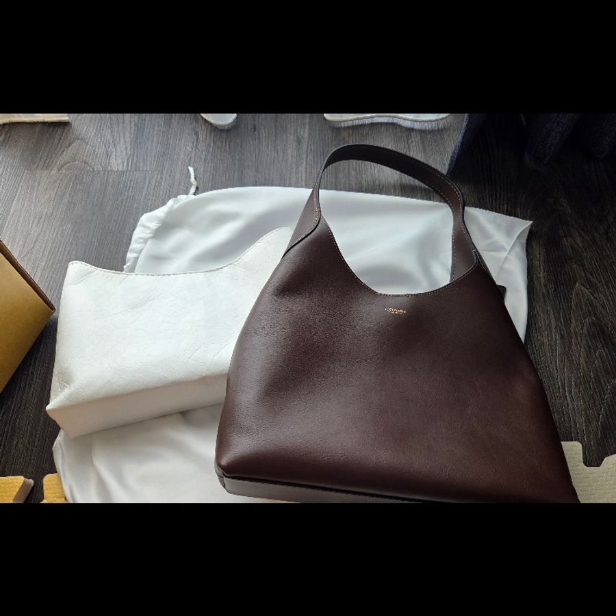 <全新閒置品>Coach Brooklyn 28 楓葉棕 (送內膽包 價值500)-2