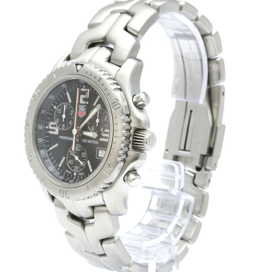 TAG HEUER 豪雅 Link Chronograph Jason Bourne 精鋼腕錶 CT1111 拋光-1
