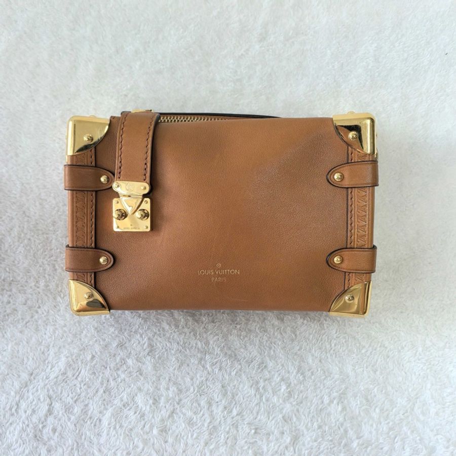 LV 路易威登 side trunk 谷愛凌 小號 手提包單肩包斜挎包 棕色-1