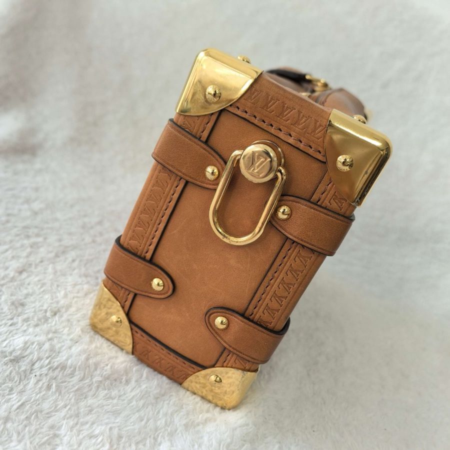 LV 路易威登 side trunk 谷愛凌 小號 手提包單肩包斜挎包 棕色-3