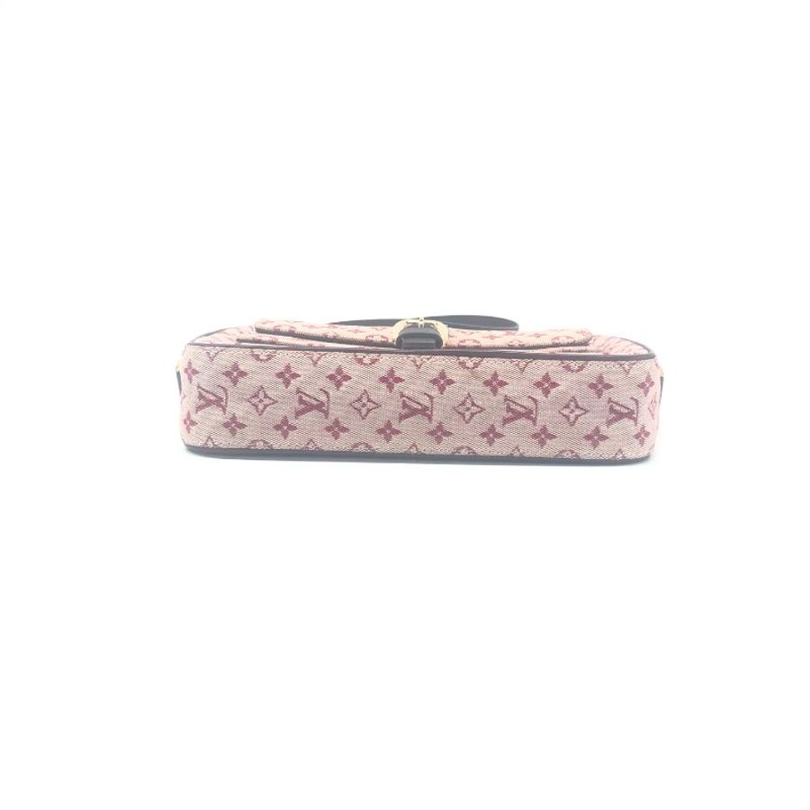 Louis Vuitton LV 粉色 丹寧 相機 肩背包-4