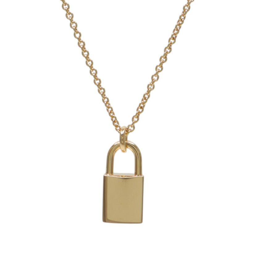 HERMES 18K玫瑰金Kelly Cadenas Pendant鑽石項鍊-1