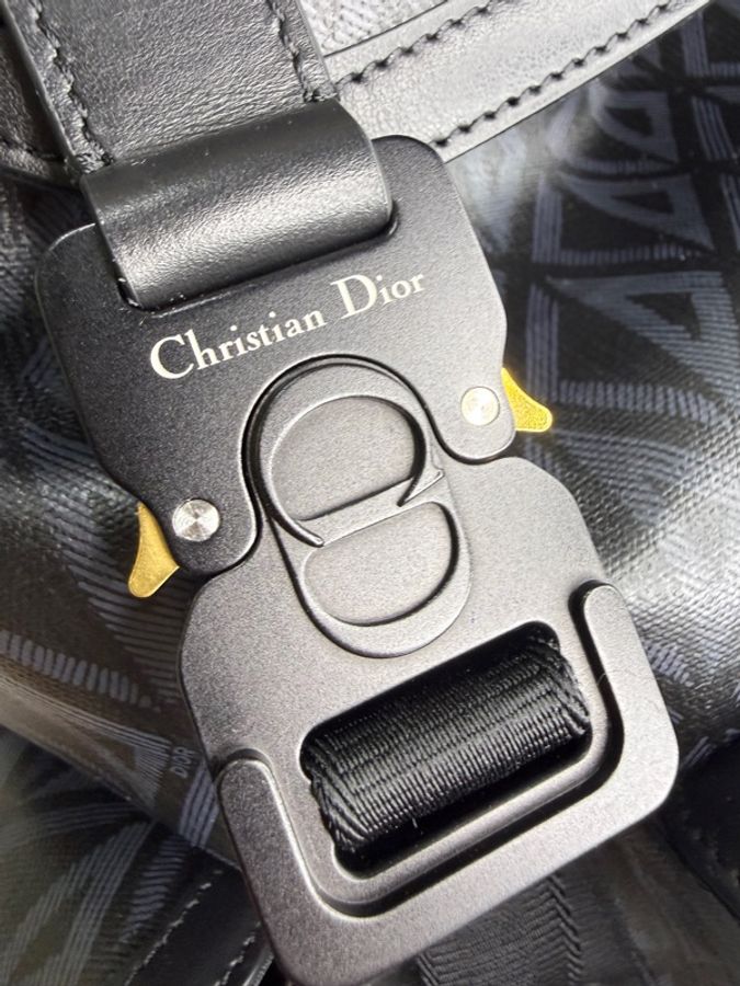 Dior 迪奥背包Hit the Road 钻石双肩包黑色 中号 CD Diamond-8