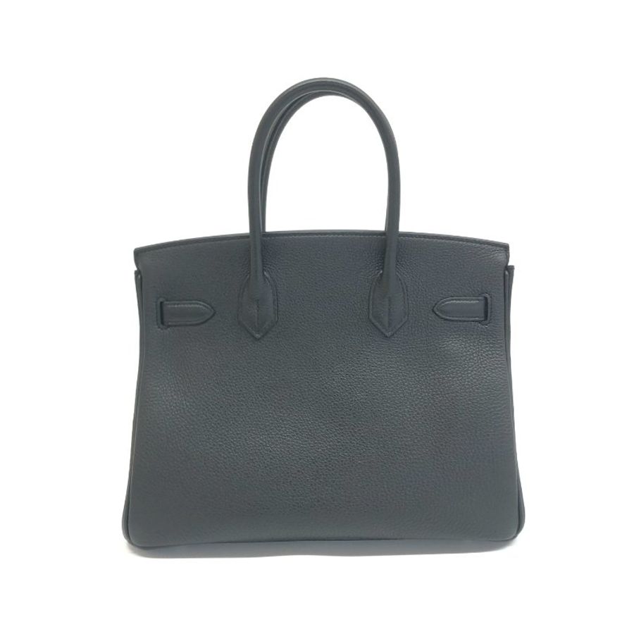 Hermès 黑銀 birkin30 k刻 手提包-1