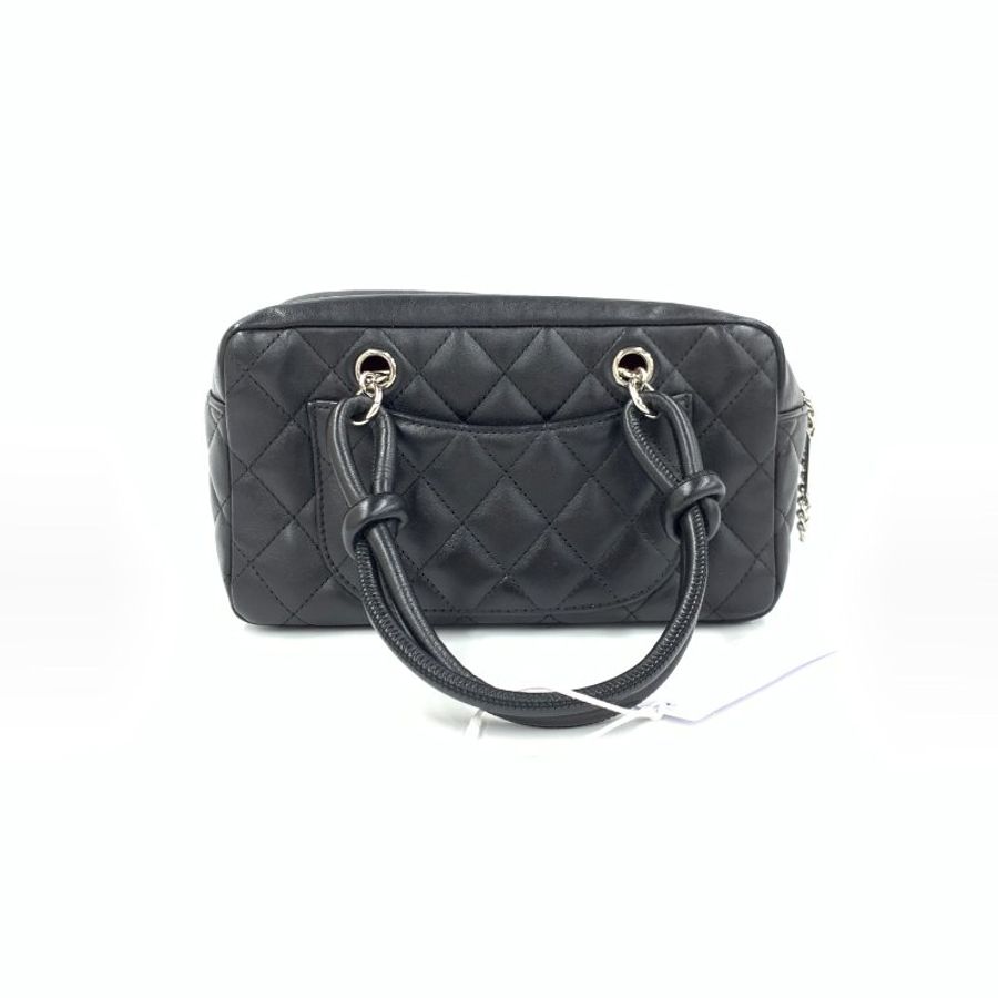 Chanel 黑 康鵬 mini 枕頭 10開 手提包-1
