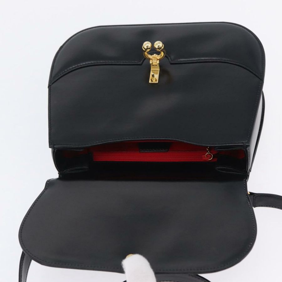 【日本直送】GUCCI 手提包 皮革 兩用 黑色 金色 000 406 0264 Auth am12615V-8