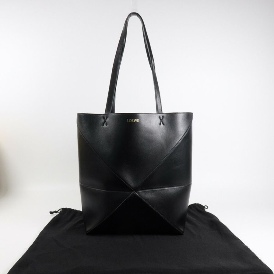 LOEWE 牛皮皮革Puzzle Fold Medium肩背袋-8