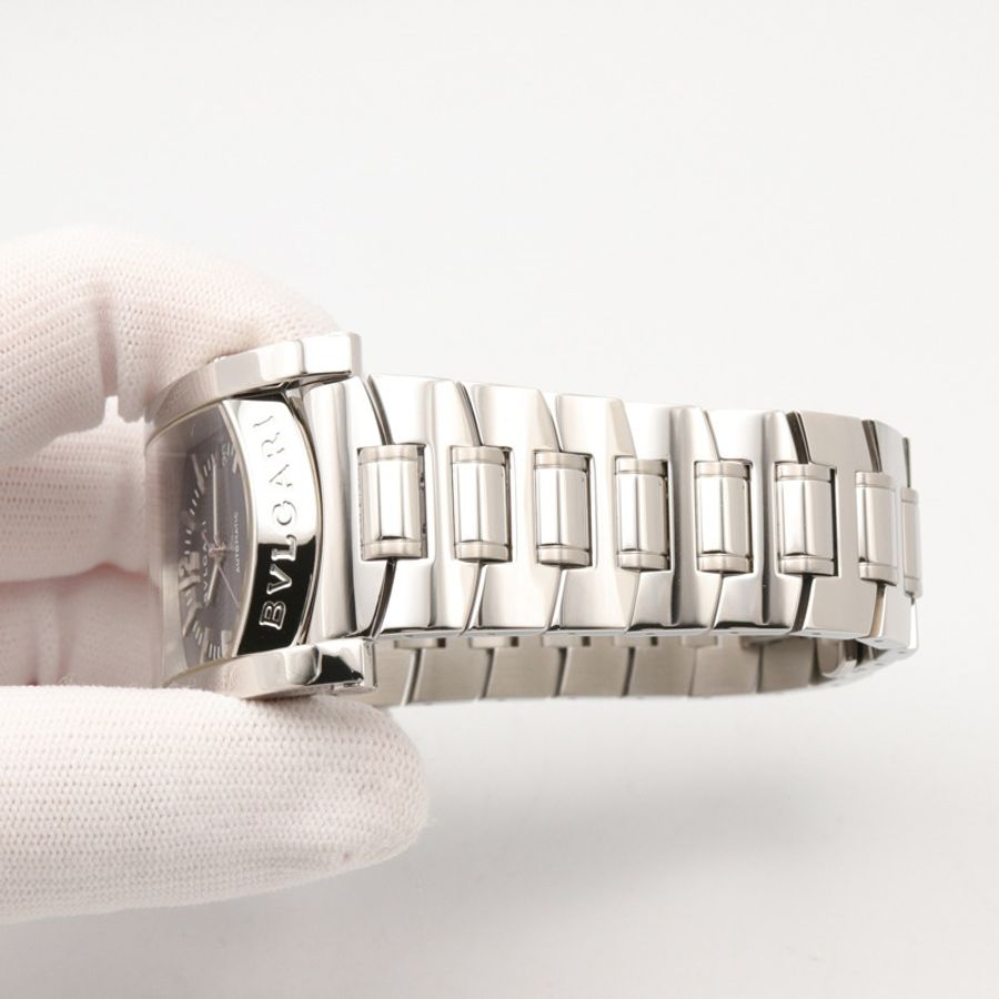 寶格麗 (Bulgari) Assioma 系列腕錶,精鋼材質,男士腕錶,灰/藍灰色,AA44S-7