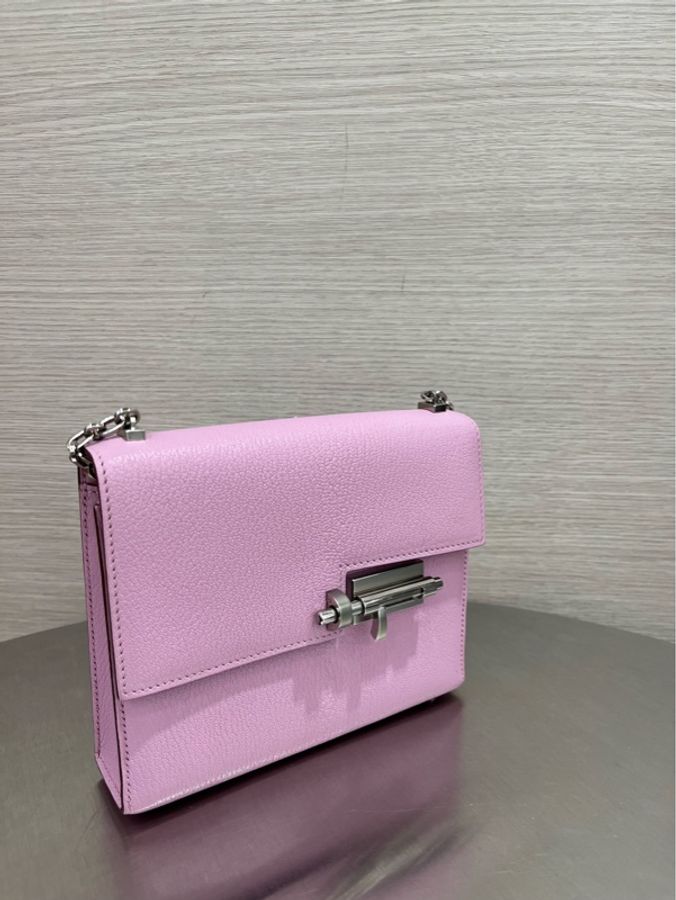 Hermès 愛馬仕 手槍包mini X9錦葵紫-5