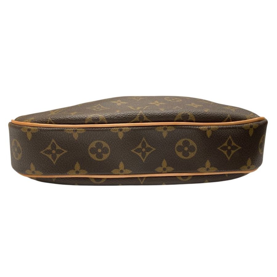 LOUIS VUITTON 路易威登 ODEON PM 老花肩背包 PVC帆布 棕色 金釦-5