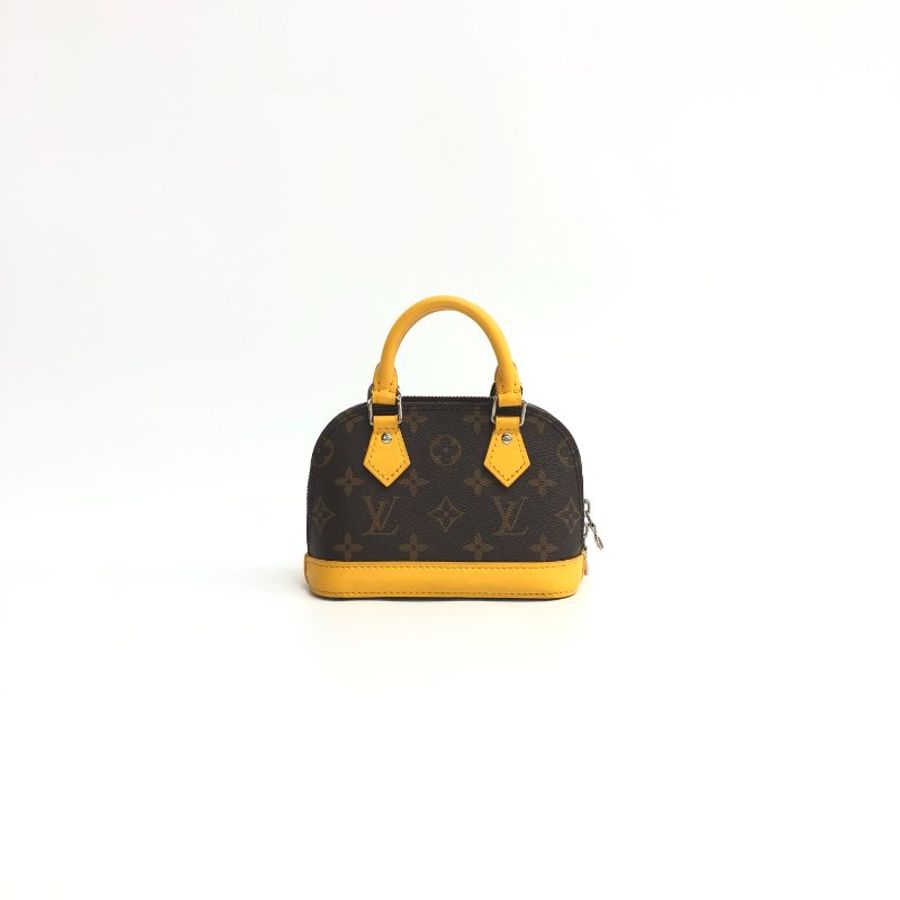 Louis Vuitton lv 棕老花 alma nano 泰國限定 晶片 肩背包-2